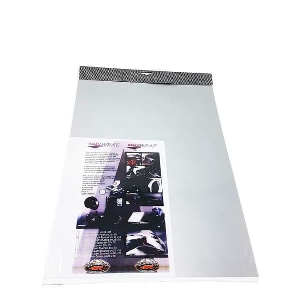Självhäftande omslagsfilm för bilar, borstad aluminium, 70 x 50 cm
