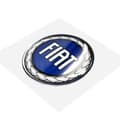 Miniatyrbild 2 av 4: 3D-dekal - Fiat - Officiell logotyp - Blå - Diameter 40 mm - Bil