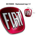 Miniatyrbild 2 av 3: Dekal - Fiat - Grande Punto - 3D - Röd - Mått: 65x60mm, 71x65mm