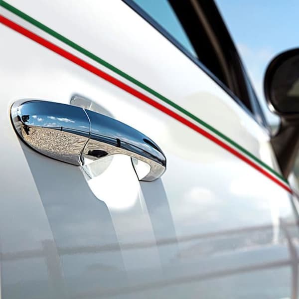 Stripes Car Stickers, Italiens flagga, 35 mm x 5 m