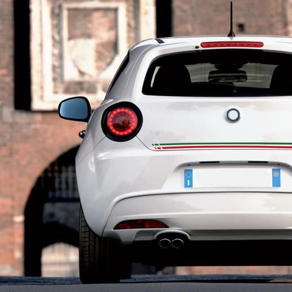 Stripes Car Stickers, Italiens flagga, 35 mm x 5 m