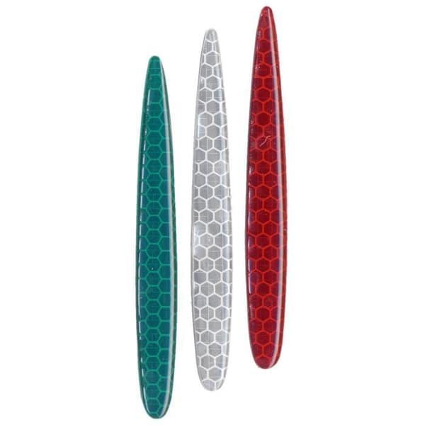 3D självhäftande refraktiva pilar Italien färger, 105 x 13 mm, paket med 3