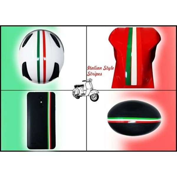 Racing självhäftande tejp för motorcyklar, Italien Färger, 7,5 mm x 1,5 mt