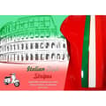 Miniatyrbild 2 av 4: Racing självhäftande tejp för motorcyklar, Italien Färger, 7,5 mm x 1,5 mt