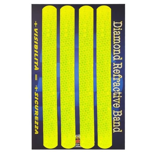 Reflekterande klistermärken - Ej specificerat - 20 x 240 mm - Pack av 4 - Gul - Ökad säkerhet