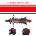 Miniatyrbild 1 av 4: Tejp - Ej specificerad - Trippel - Röd - 80 mm x 2 mt - Multi-användning