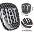 Miniatyrbild 2 av 3: Fiat 3D Replacement Black Logo Sticker för 500X, fram