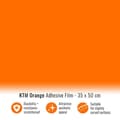 Miniatyrbild 1 av 4: Självhäftande omslagsfilm - KTM - Orange - 35 x 50 cm - Vinyl av hög kvalitet - Reptålig
