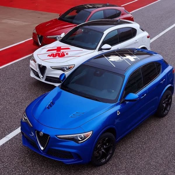 Alfa Romeo Universell självhäftande dekoration för biltak eller huv, vit