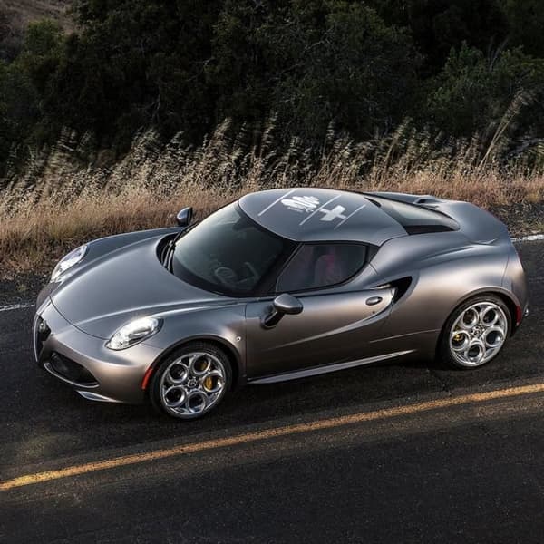 Alfa Romeo Universell självhäftande dekoration för biltak eller huv, vit
