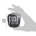 Miniatyrbild 4 av 4: Fiat 3D Sticker Replacement Black Panda Logotyp, fram och bak