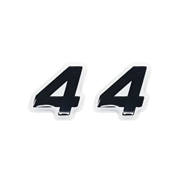 3D självhäftande klistermärke självhäftande bokstäver par "4"