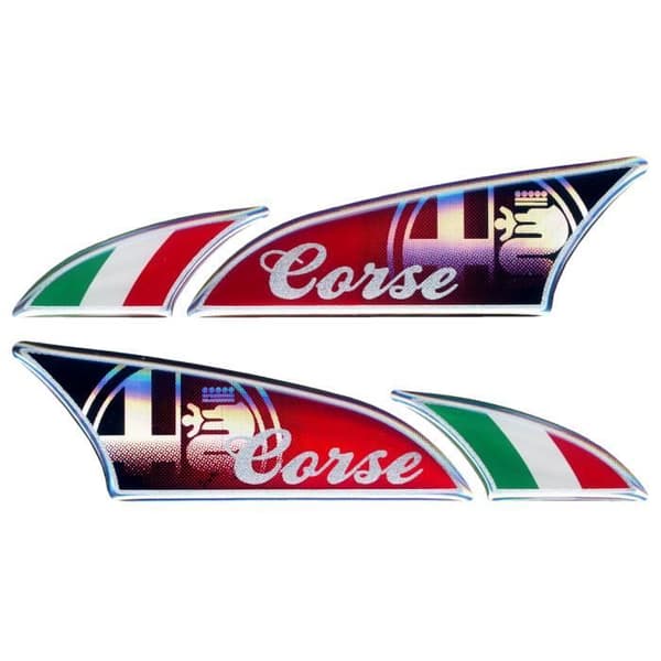 3D LogoSport Typ Alfa Romeo 100 x 27 mm Par