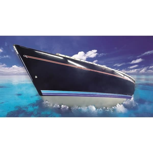 Självhäftande vinylnät - Nautisk - Blå - 50 mm x 10 mt - Väderbeständig - Fordonsdekoration