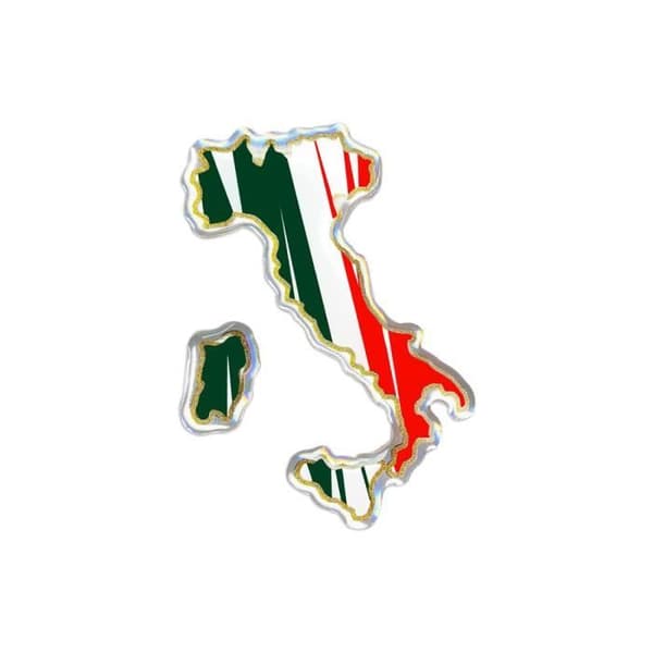 Klistermärke 3D Silhouette Italy Klistermärke, 35 x 66 mm