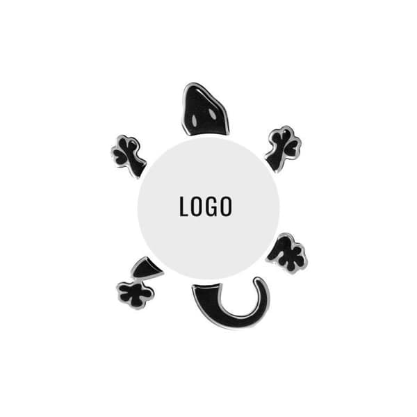 Dekorativa 3D-klistermärken - Gecko - Bil logotypanpassning - Svart färg - Inkluderat kit