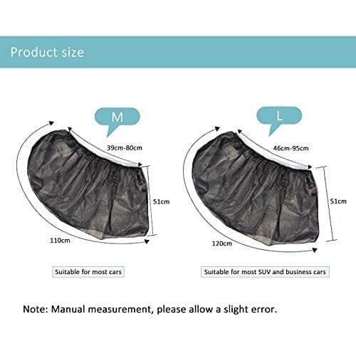 Solskyddsgardin - Ecent - 2 ST - Anti-UV - Anti-mygg - 120 x 51 cm