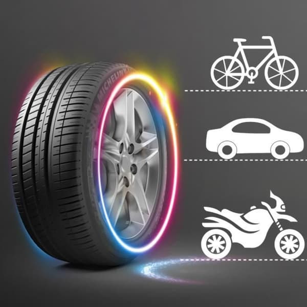 LED Atmosphere Light Lampor light stick typ neonlampa ATV hjulljus Ekrar billampa Däck Ventillock Dekorativ Lan