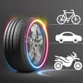 Miniatyrbild 4 av 4: LED Atmosphere Light Lampor light stick typ neonlampa ATV hjulljus Ekrar billampa Däck Ventillock Dekorativ Lan