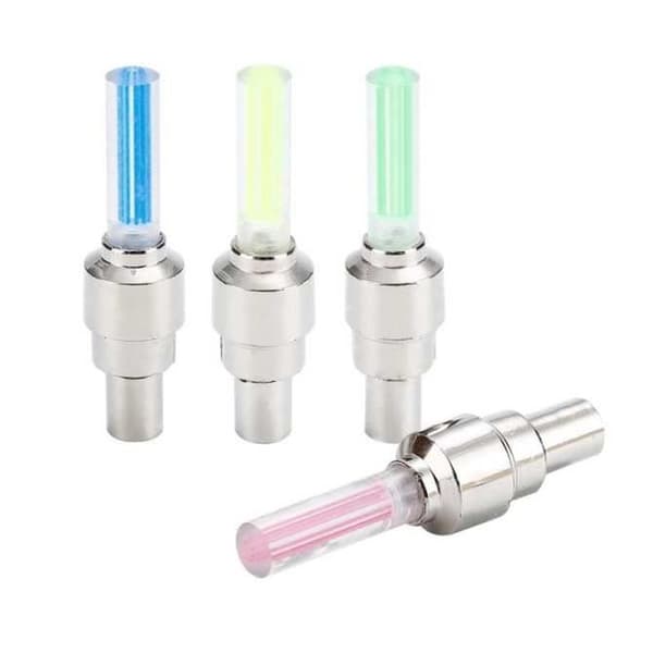 1 ST Bil Hjul LED Motorcykel Cykel Ljus Däck Ventil Lock Dekorativ Däck Ventil Lock Blixt eker Neon Lampa Hjul Ventil Ljus