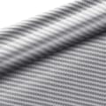 Miniatyrbild 3 av 4: 3M x 0,3M Silver Carbon Fiber Vattentät 6D Car Sticker Film Bil, dator, telefonfodral