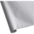 Miniatyrbild 4 av 4: 3M x 0,3M Silver Carbon Fiber Vattentät 6D Car Sticker Film Bil, dator, telefonfodral