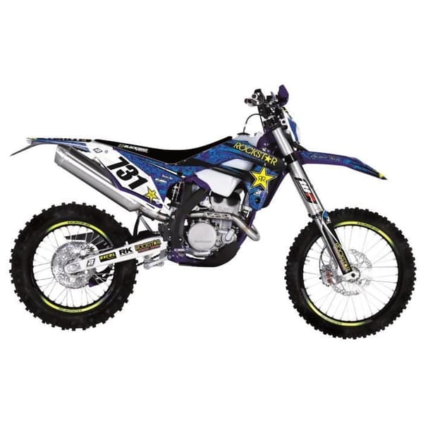 komplett kit koltrast klistermärken klistermärken + hussadel rockstar energi motorcykel sherco 125 250 300 450 500 se-r sef-r 8E01L 78102