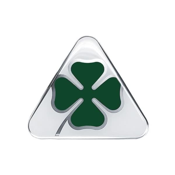3D-dekal - Alfa Romeo - Quadrifoglio Verde - Grön - 10 cm - Officiell