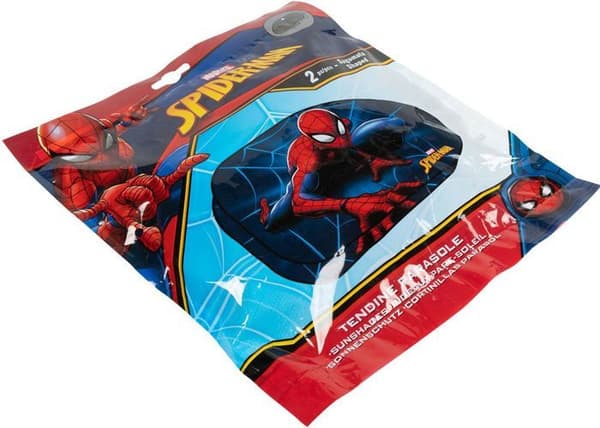 Solskenparasol Bil - Marvel - Spiderman - UV-skydd - 65x35 cm - Sugproppfäste