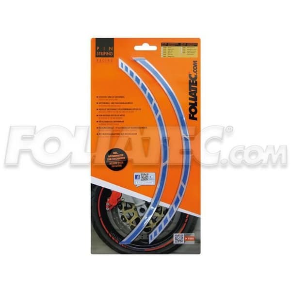 Bandklämma - Racing GT - 14 band - 7 mm x 41 cm - Blå färg - Väderbeständig