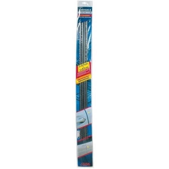 Skyddskåpa - Kolfiber - 4-pack - Svart - 2x67 cm och 2x87 cm - Enkel montering