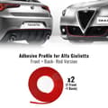 Miniatyrbild 1 av 4: Profil Adhésif Antérieur + Postérieur för Alfa Romeo Giulietta Bil, Röd