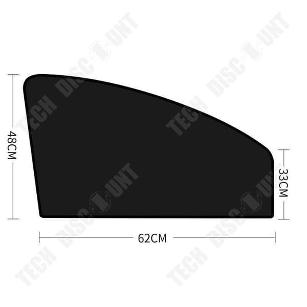 TD® Värmeisolering och ogenomskinlig vinylöverdrag magnetisk bilgardin magnetisk bilgardin 48x62cm