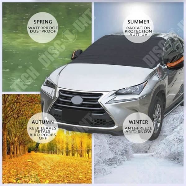 TD® Auto Windshield Cover Magnetic Snow Waterproof Ice Snow Sun Car Sun Shade Gel Protector