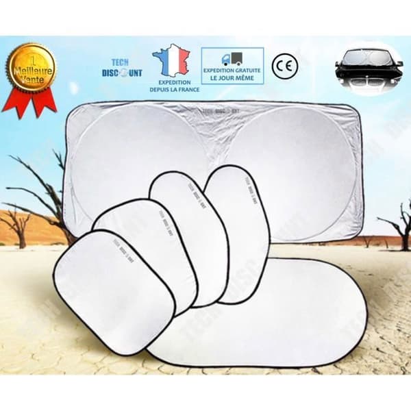 TEC™ Baby Car Solskydd Barn Främre Vindruta Antireflex Bakruta Block UV-strålar Sun 6 Jets
