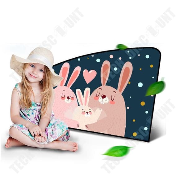 TD® Magnetisk bilsolskydd Solskydd för bil sidofönster Magnetisk sugbilgardin 50x78cm