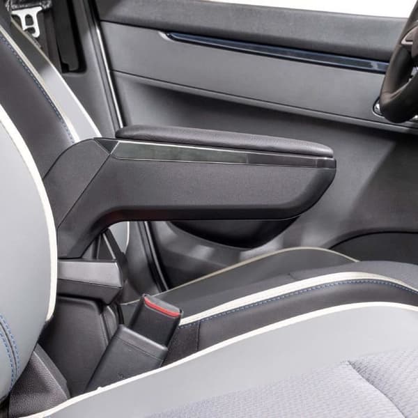 Armstöd - RATI - ARMSTER S - Svart - Växtbaserat Läder - Anpassad för OPEL CORSA 2020-