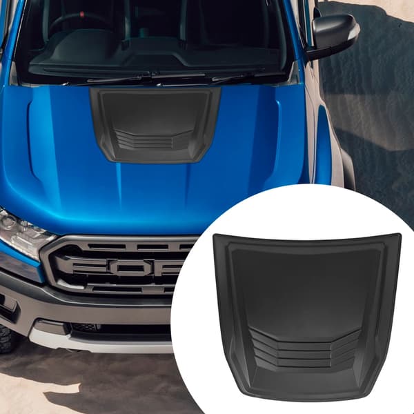 Bonnet Scoop Hood Vent Cover, sopii Ford Ranger Raptor 2015-2022, matta musta viimeistely,2015-2022