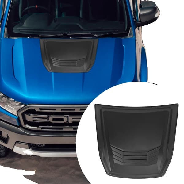 Bonnet Scoop Hood Vent Cover, sopii Ford Ranger Raptor 2015-2022, matta musta viimeistely,2015-2022