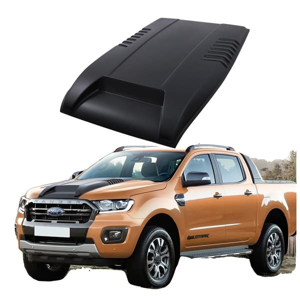 Matte Black -moottorin kansi, helppo asennus, yhteensopiva FORD RANGER 2015-2022 kanssa,konepeitto