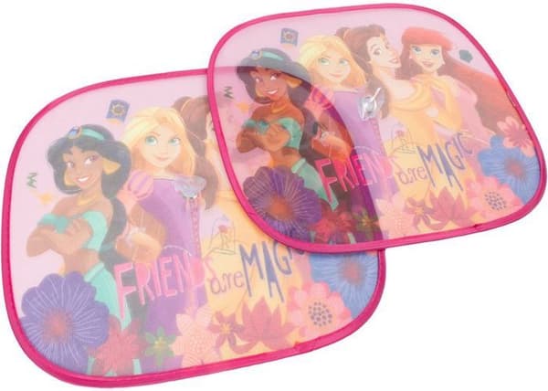 Tataway: Par av skugga Disney Princess Flickor 44 x 35 cm grafik Jasmine Rapunzel Belle Ariel rosa bakgrund