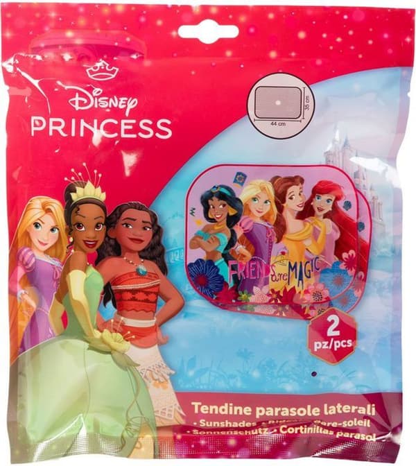 Tataway: Par av skugga Disney Princess Flickor 44 x 35 cm grafik Jasmine Rapunzel Belle Ariel rosa bakgrund
