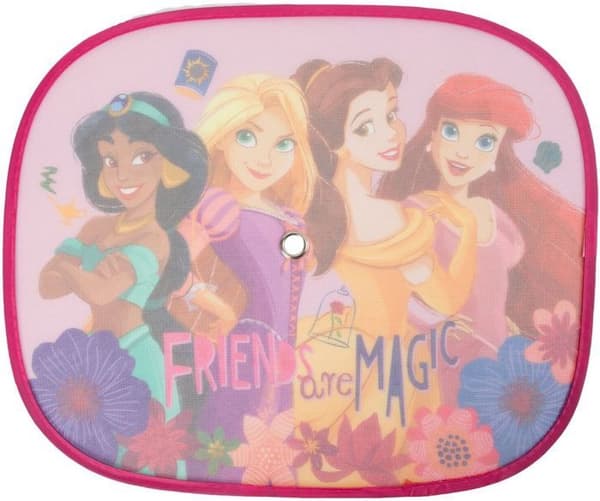 Tataway: Par av skugga Disney Princess Flickor 44 x 35 cm grafik Jasmine Rapunzel Belle Ariel rosa bakgrund