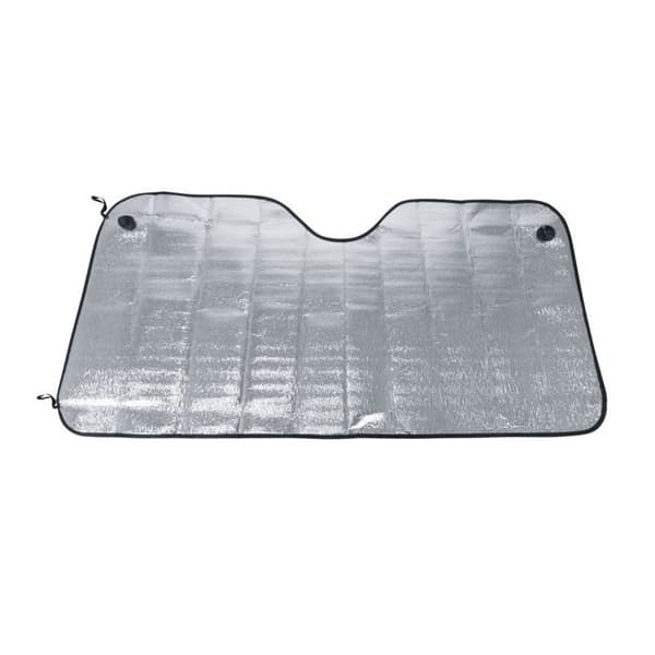 Solskydd - Aluminium - 130x60cm - Fällbar - Sugproppar - Solskydd