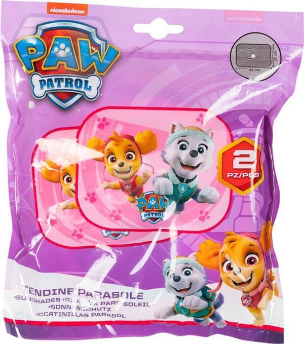 Parasoll Bil - Paw Patrol - Rosa - UV-skydd - 44x35 cm - Sugpropp