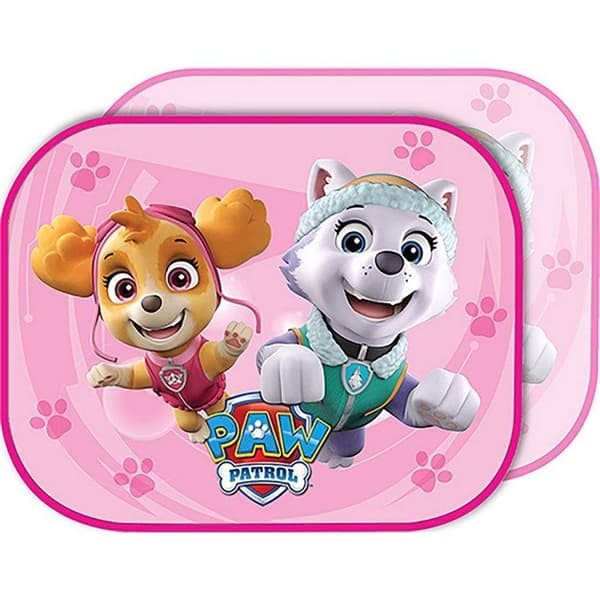 Parasoll Bil - Paw Patrol - Rosa - UV-skydd - 44x35 cm - Sugpropp