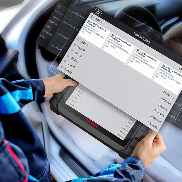 iCarsoft CR Max OBD2 Felkodsläsare, diagnostikverktyg, alla bilmärken, touchscreen