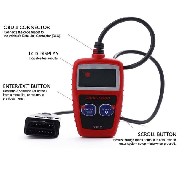 CAN OBD2 felkodsläsare - MS309
