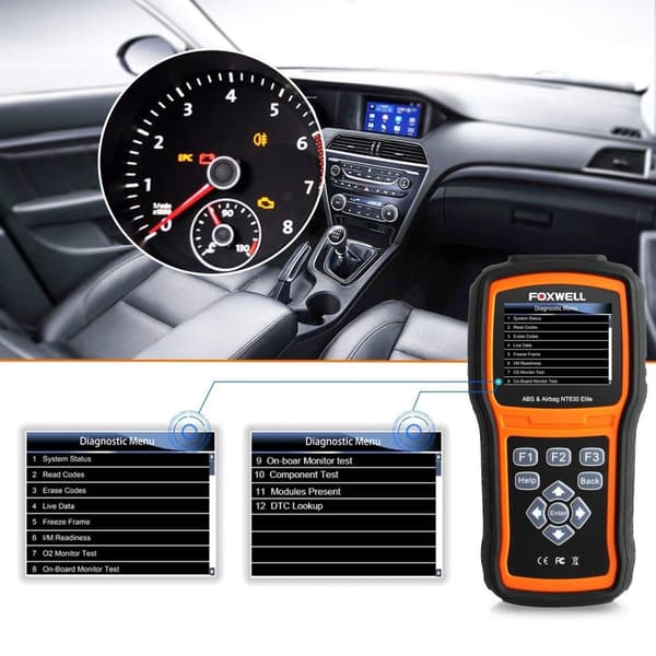 Felkodsläsare Foxwell NT630 Plus, ABS, Airbag, SAS, universal