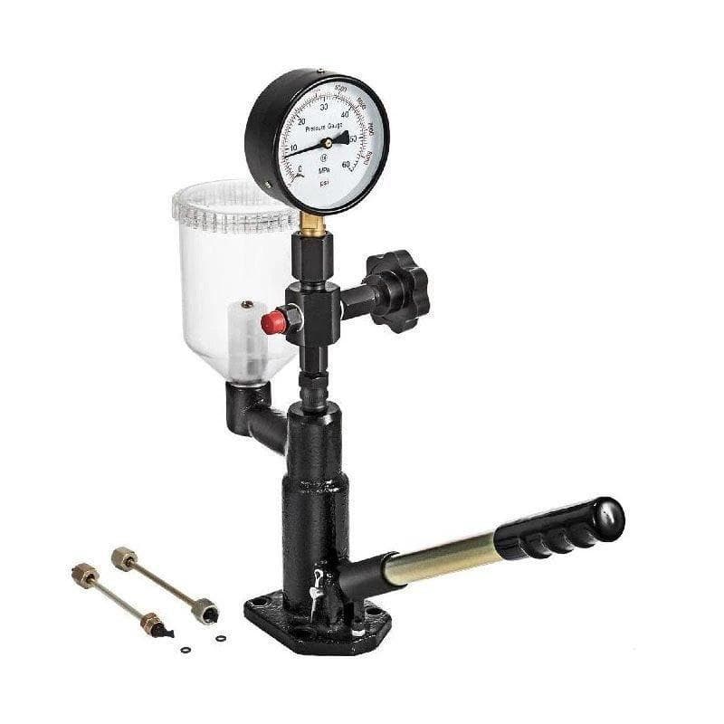60MPa kompakt multifunktionell dieselinjektortestare med dubbelskala tryckmätare